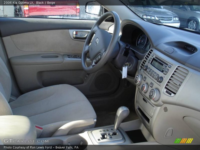 Black / Beige 2006 Kia Optima LX