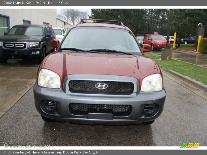 Merlot / Gray 2002 Hyundai Santa Fe 2.4