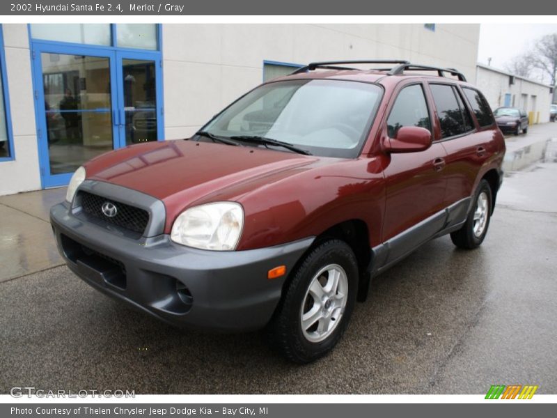 Merlot / Gray 2002 Hyundai Santa Fe 2.4
