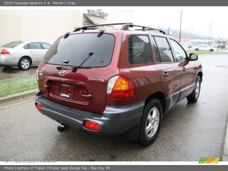 Merlot / Gray 2002 Hyundai Santa Fe 2.4