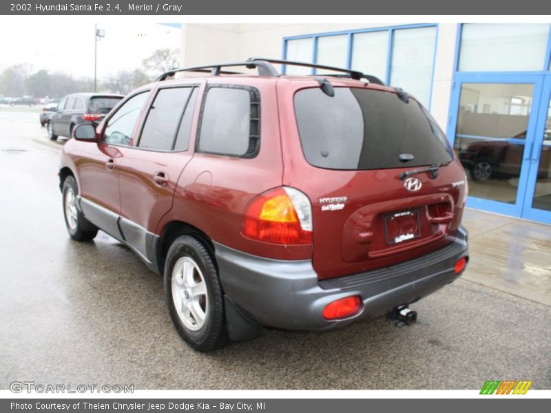 Merlot / Gray 2002 Hyundai Santa Fe 2.4
