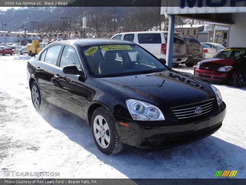 Black / Beige 2006 Kia Optima LX