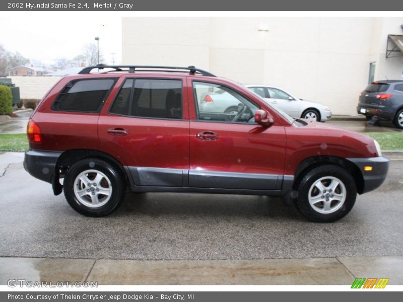 Merlot / Gray 2002 Hyundai Santa Fe 2.4