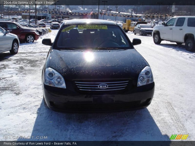 Black / Beige 2006 Kia Optima LX