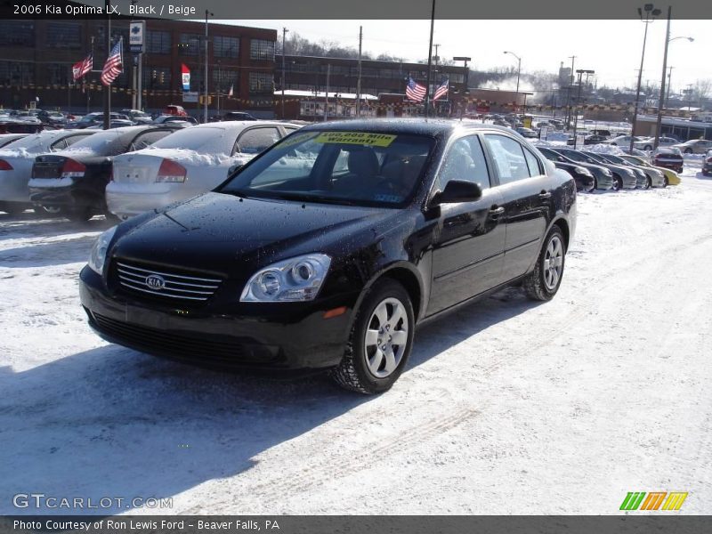 Black / Beige 2006 Kia Optima LX