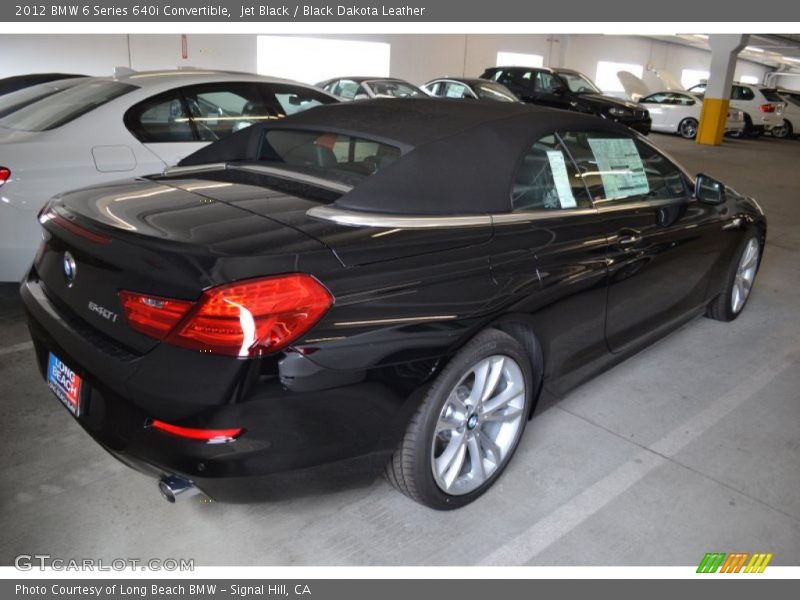 Jet Black / Black Dakota Leather 2012 BMW 6 Series 640i Convertible