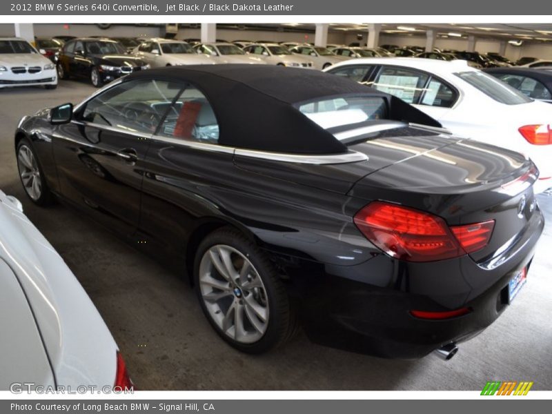 Jet Black / Black Dakota Leather 2012 BMW 6 Series 640i Convertible