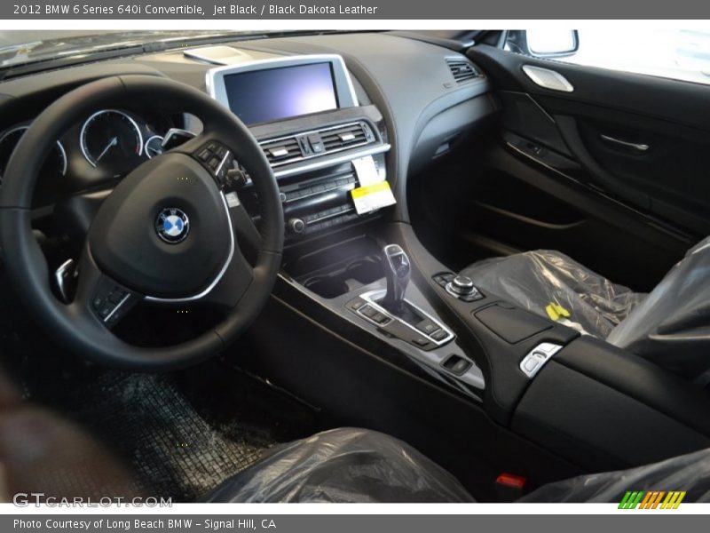 Jet Black / Black Dakota Leather 2012 BMW 6 Series 640i Convertible