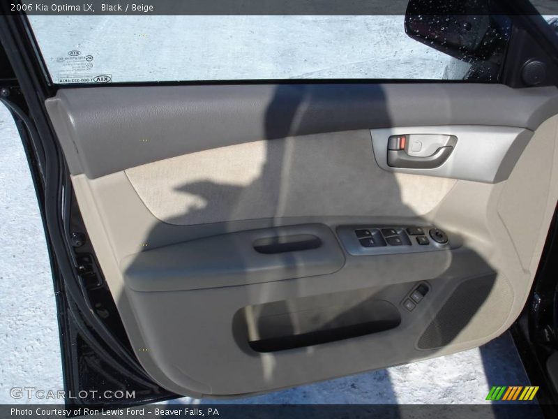 Black / Beige 2006 Kia Optima LX