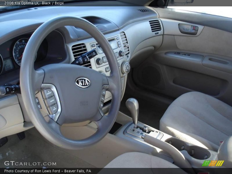 Black / Beige 2006 Kia Optima LX