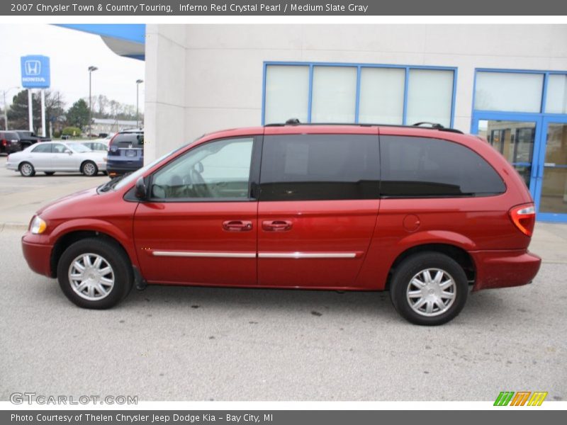 Inferno Red Crystal Pearl / Medium Slate Gray 2007 Chrysler Town & Country Touring