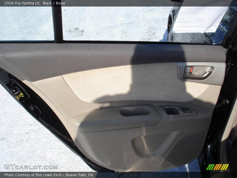 Black / Beige 2006 Kia Optima LX