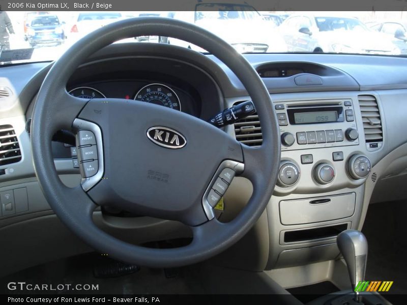 Black / Beige 2006 Kia Optima LX