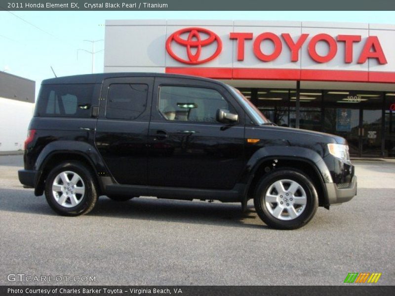 Crystal Black Pearl / Titanium 2011 Honda Element EX