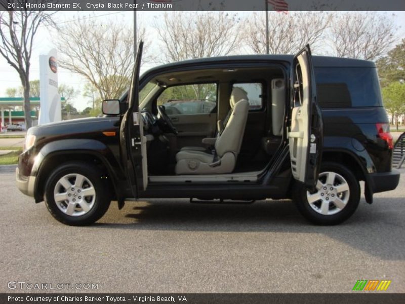 Crystal Black Pearl / Titanium 2011 Honda Element EX