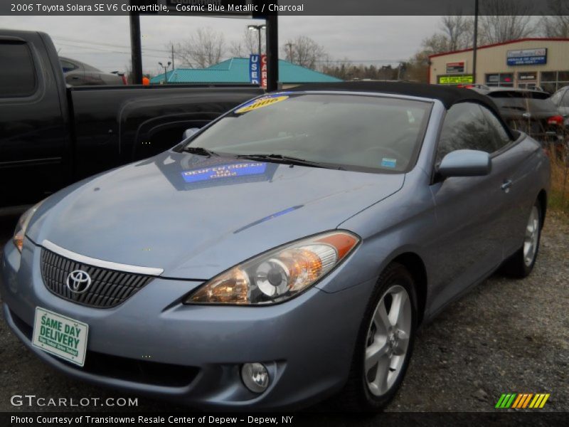Cosmic Blue Metallic / Charcoal 2006 Toyota Solara SE V6 Convertible