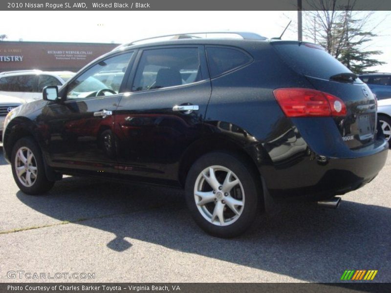 Wicked Black / Black 2010 Nissan Rogue SL AWD