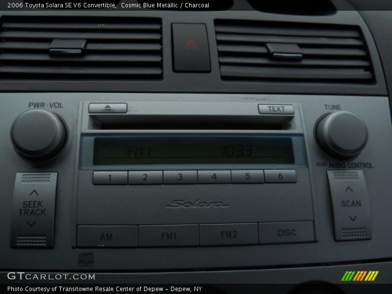 Cosmic Blue Metallic / Charcoal 2006 Toyota Solara SE V6 Convertible