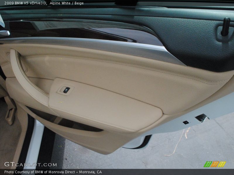 Alpine White / Beige 2009 BMW X5 xDrive30i
