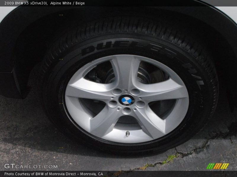 Alpine White / Beige 2009 BMW X5 xDrive30i