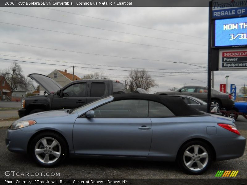 Cosmic Blue Metallic / Charcoal 2006 Toyota Solara SE V6 Convertible