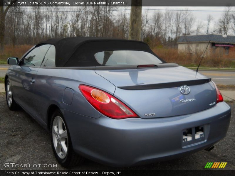 Cosmic Blue Metallic / Charcoal 2006 Toyota Solara SE V6 Convertible