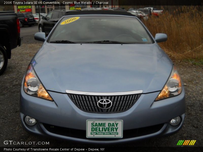 Cosmic Blue Metallic / Charcoal 2006 Toyota Solara SE V6 Convertible