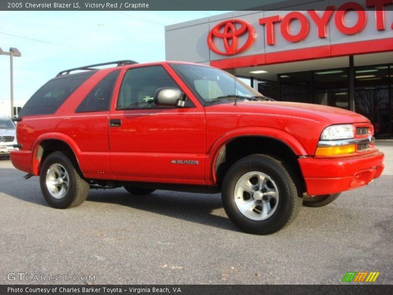 Victory Red / Graphite 2005 Chevrolet Blazer LS