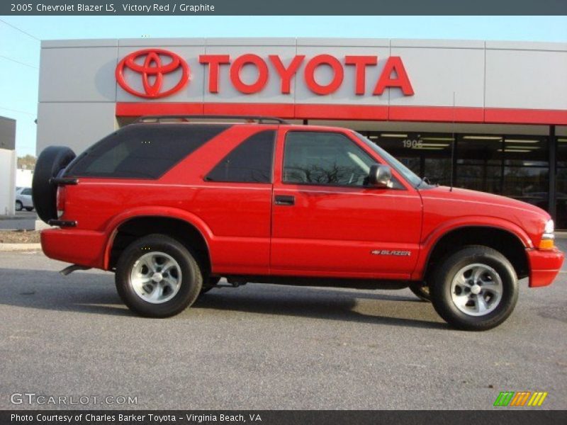 Victory Red / Graphite 2005 Chevrolet Blazer LS