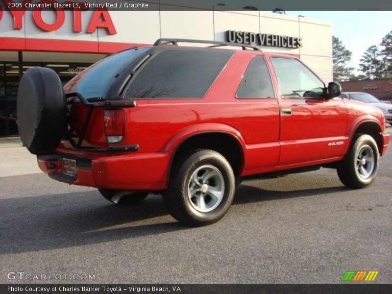 Victory Red / Graphite 2005 Chevrolet Blazer LS