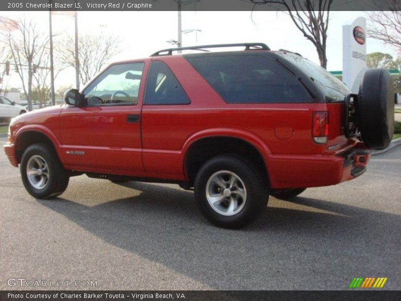 Victory Red / Graphite 2005 Chevrolet Blazer LS