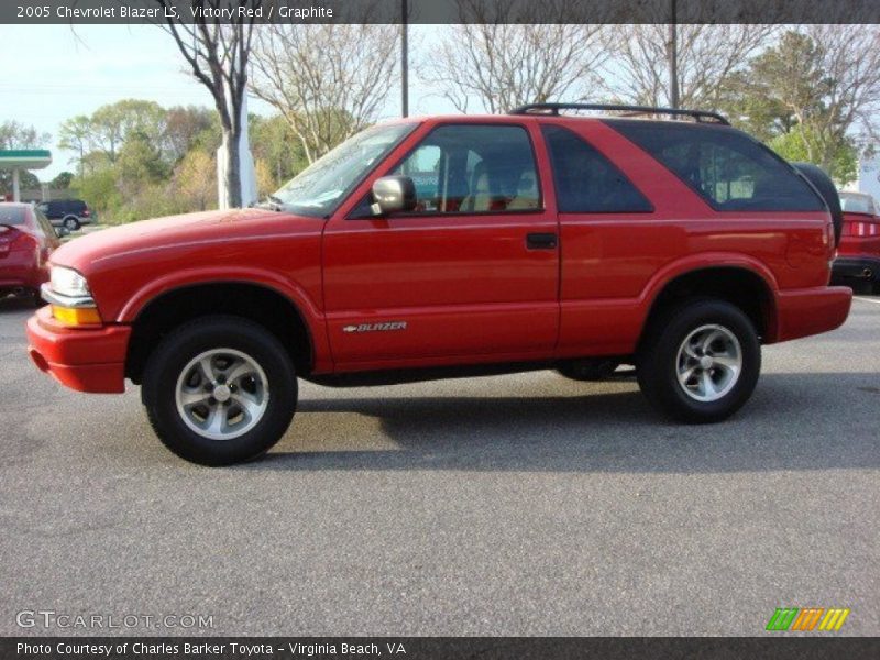 Victory Red / Graphite 2005 Chevrolet Blazer LS