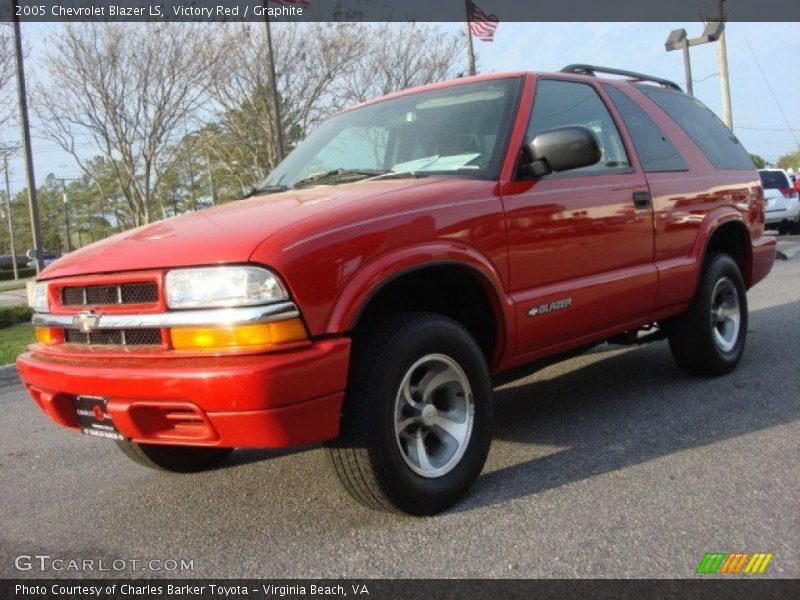 Victory Red / Graphite 2005 Chevrolet Blazer LS