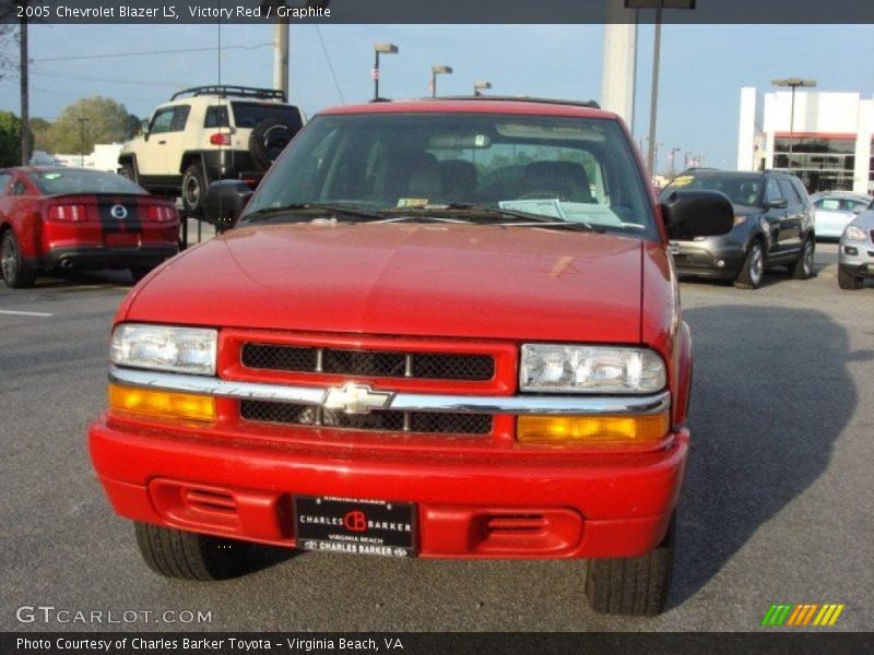 Victory Red / Graphite 2005 Chevrolet Blazer LS