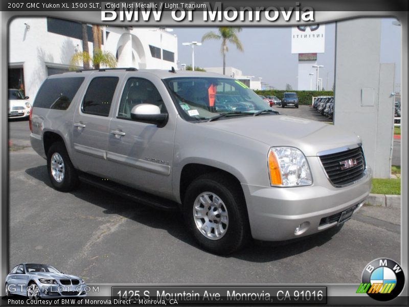 Gold Mist Metallic / Light Titanium 2007 GMC Yukon XL 1500 SLT