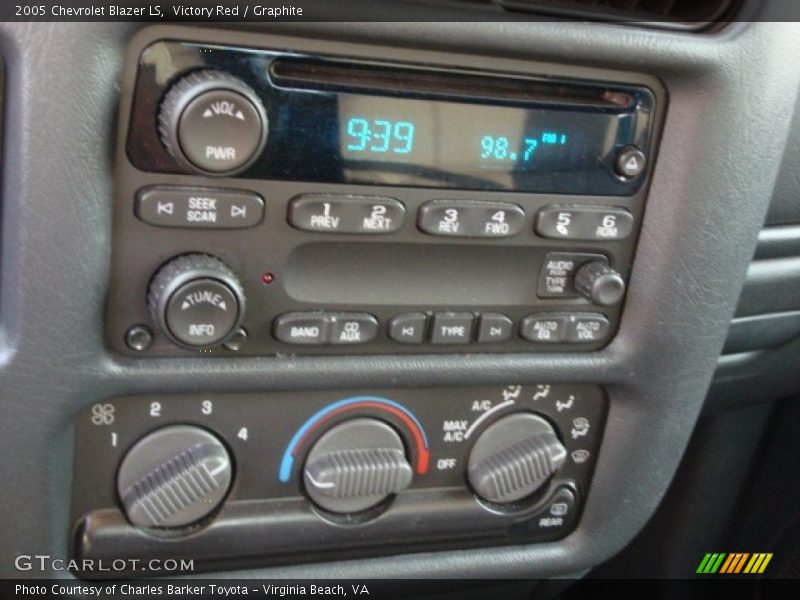 Controls of 2005 Blazer LS