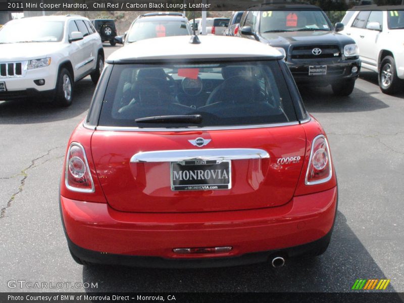 Chili Red / Carbon Black Lounge Leather 2011 Mini Cooper Hardtop