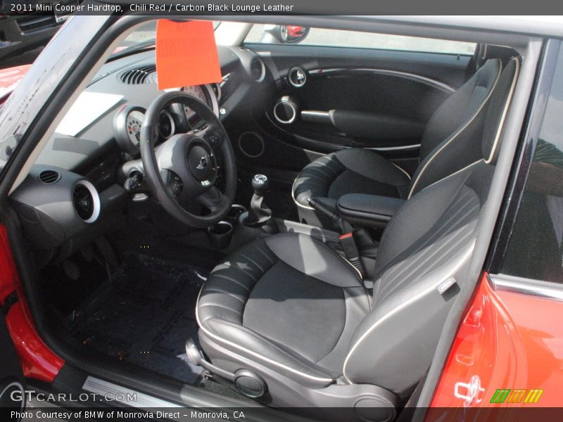 Chili Red / Carbon Black Lounge Leather 2011 Mini Cooper Hardtop