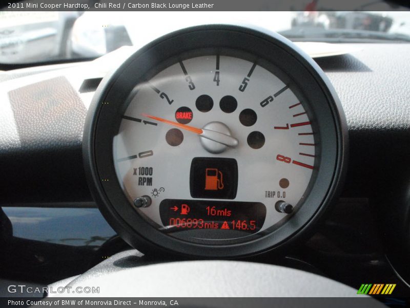 Chili Red / Carbon Black Lounge Leather 2011 Mini Cooper Hardtop