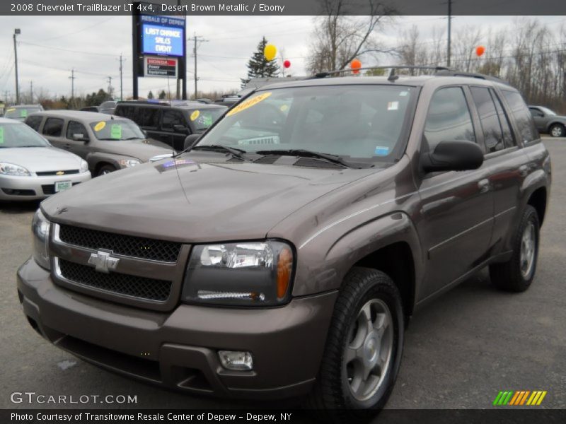 Desert Brown Metallic / Ebony 2008 Chevrolet TrailBlazer LT 4x4
