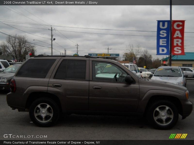 Desert Brown Metallic / Ebony 2008 Chevrolet TrailBlazer LT 4x4