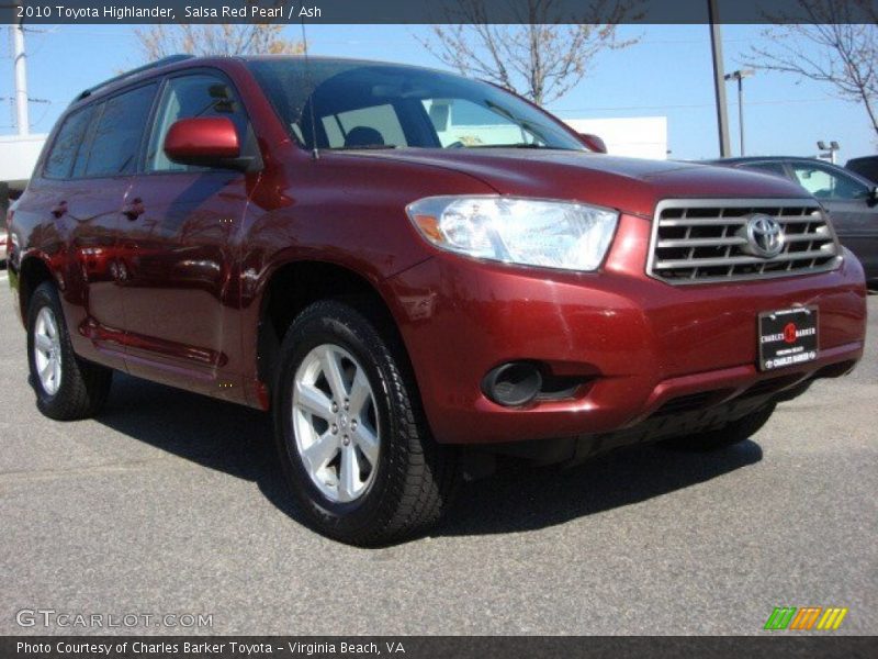 Salsa Red Pearl / Ash 2010 Toyota Highlander
