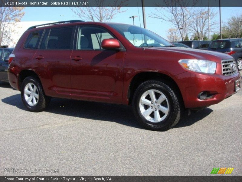 Salsa Red Pearl / Ash 2010 Toyota Highlander