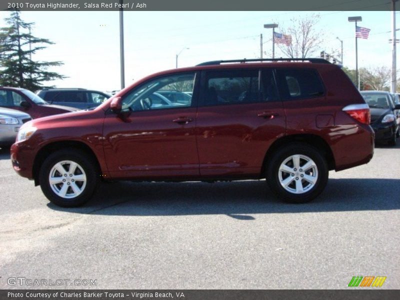 Salsa Red Pearl / Ash 2010 Toyota Highlander