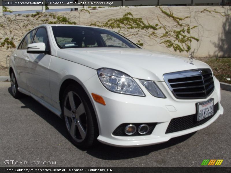 Arctic White / Almond Beige 2010 Mercedes-Benz E 350 Sedan