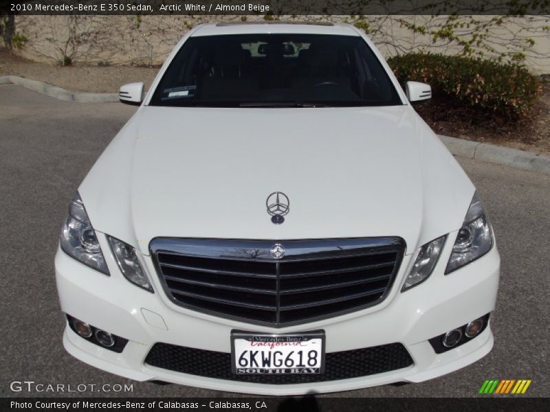 Arctic White / Almond Beige 2010 Mercedes-Benz E 350 Sedan