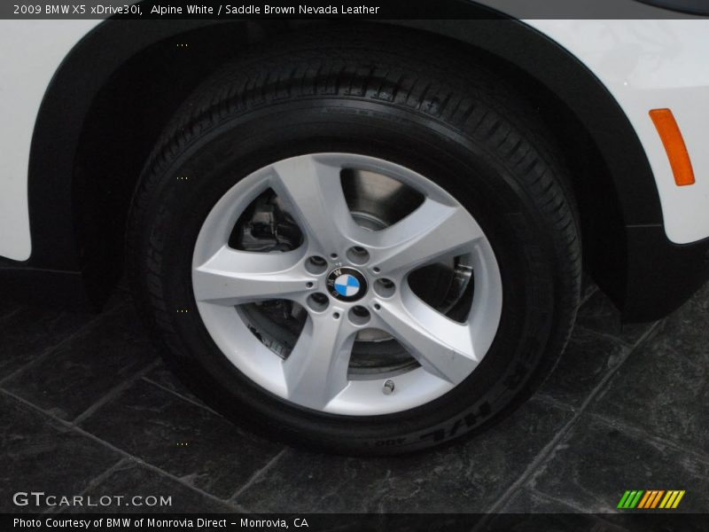 Alpine White / Saddle Brown Nevada Leather 2009 BMW X5 xDrive30i