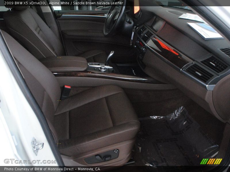Alpine White / Saddle Brown Nevada Leather 2009 BMW X5 xDrive30i