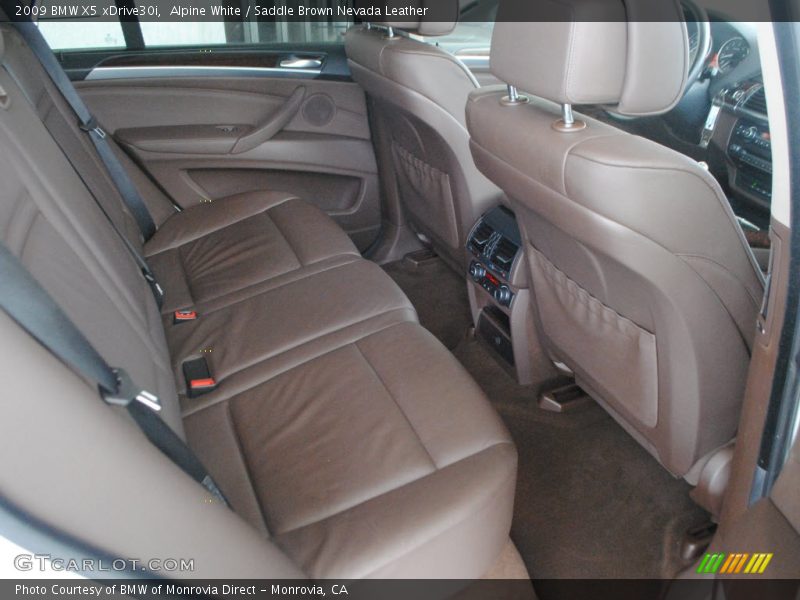 Alpine White / Saddle Brown Nevada Leather 2009 BMW X5 xDrive30i
