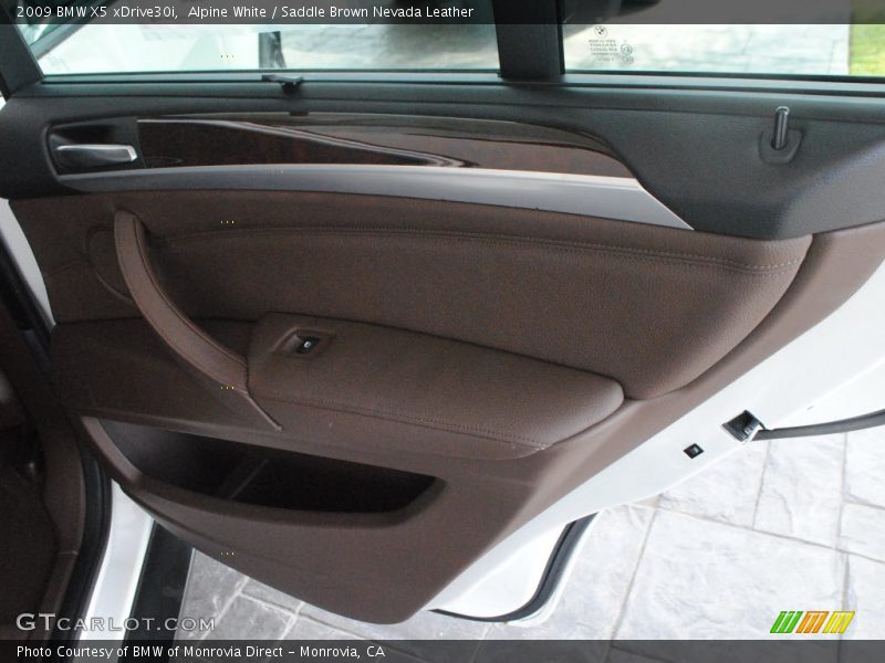 Alpine White / Saddle Brown Nevada Leather 2009 BMW X5 xDrive30i